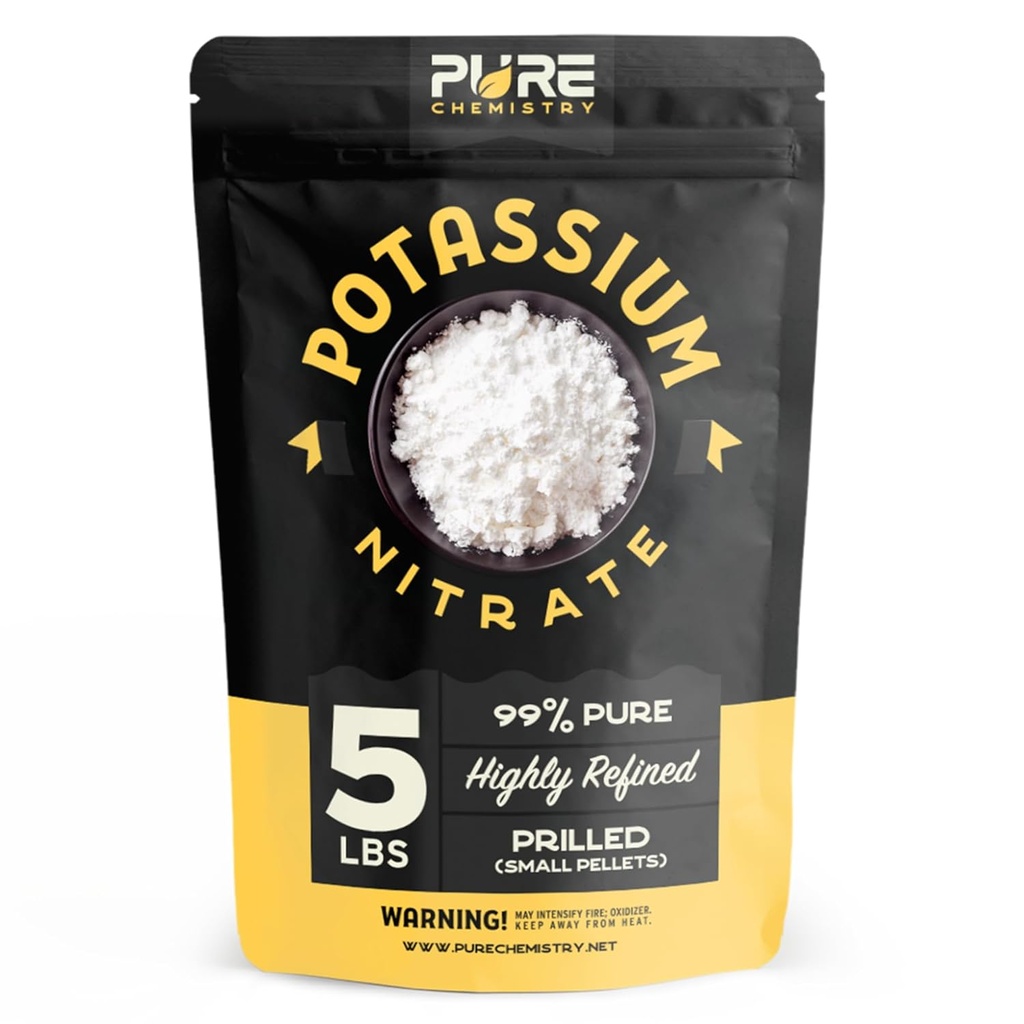 Kalium Nitrat Pellets, 99% Rein, Baum Stump Remover, Düngemittel für Pflanzen, Gras, Innen und Außen, Rasenpflege, Industrial-Grade, Prilled, 5 lbs