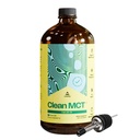 LevelUp Clean MCT Olaj - 100% Capricular C8 for Energy, Focus, Gut Health, Brain Superfuel - Keto kiegészítés Ketogén kávé és ketonok - Non-GMO (32 Oz Üvegpalack)