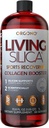 Orgono Living Silica Sports Recovery | Vegan Collagen Booster | Silica-Based | Pre & Post Workout Supplement | Unterstützt Joint Recovery, Tendon & Cartilage Health, Energy & Endurance | 33.8 Fl Oz