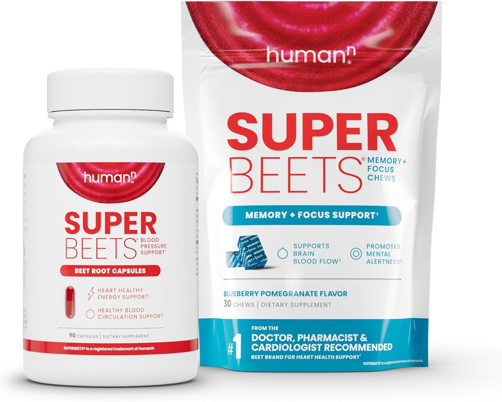 Humann SuperBeets Beet Root kapszula és memória + fókusz sajtok