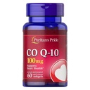 Puritan's Pride Coenzym CoQ10 100mg, Nahrungsergänzungsmittel für Herzgesundheit, Blutdruck, Mund-Gummi-Gesundheit und gesunde Aging-Unterstützung, 60 Servietten, Schnellfreigabe Softgels