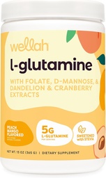 Wellah L- Glutamin Peach Mango (50 szerva) - 5g L- Glutamin Per Serving, Édesített Stevia