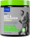 Power Life ® Peak MCT Powder Supplement Plant- alapú Collagen és Biotin - Vanilla Flavor (30 Servings)