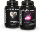 Intelligens Labs 2- in1 Bundle of Magenhance Magnézium Supplement (Magnézium L- Threonate Complex with Mg Glycinate and Mg Taurate) és Max Strength Berberine 500MG kapszula