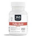 365 by Whole Foods Market, Folic Acid 800mcg, Vegan, 250 tabletta