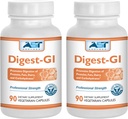 Digest- GI Digestive Enzyme - (90 x 2) Vegetáriánus kapsules- Digestion and Bloating Relief for Women and Men