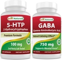 Best Naturals 5- HTP (5- hidroxitriptofán) 100 mg & GABA 750 mg