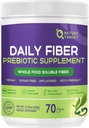 Daily Fiber Supplement - Soluble Prebiotic Fiber Powder for Gut Health, Whole Food High Fiber for Digestive Health & Regularity, Unflavored Clear Mixing Powder, Gluten & Sugar Free, Keto - 70 Portionen