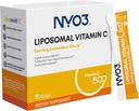 NYO3 Liposzómás C-vitamin Por, Támogatja az immunrendszert & Collagen booster, Erőteljes antioxidáns, Javítja a bőr egészségét, gluténmentes, magas abszorpciós C-vitamin, 500mg, 30 gróf