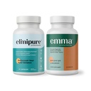 Emma Gut Health & Elimipure Cleanse Bundle - Teljes emésztési detox bundle a puffadás, metabolizmus, és Microbiome Support a 124; Leaky Gut javítás, Colon Cleanse & IBS Relief