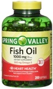 Frühlingstal Alle natürlichen Fisch Öl Herz Gesundheit 1000 Mg/300 Mg Omega-3 200 Soft Gel