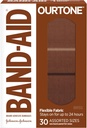 Band- Aid Brand Ourtone Adhesive Bandages, Rugalmas védelem & Care of Minor Cuts & Scrapes, Quilt- Aid Pad for Paintful Weunds, BR55, Assorted Sizes, 30 ct