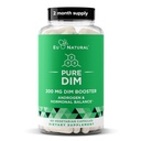 DIM- kiegészítés Pure 200 Mg nőknek vagy férfiaknak - ösztrogén hormonegyensúly kiegészítés energia, fáradtság, stressz, menopauza, hőhullámok - fokozott biohasznosulás BioPerine - 60 vegán lágy kapszula