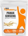 BulkSupplements.com Ginseng Root kivonat por - Panax Ginseng kiegészítés, Herbal Supplement - Vegan & Gluten Free, 1 g per Serving, 250g (8.8 oz) (1-es csomag)