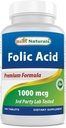 Legjobb természetes folsav 1000 µg (B9-vitamin), 240 tabletta