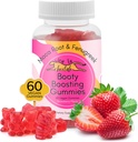 Booty Enhancing Gumi kiegészítés, Nagy Butt Enhancer, Workout Support, Multivitamin nőknek, Természetes glute Boost Vitamins egy Curvy Shape & Max Gains, 60 Vegán Gumies