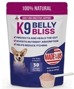 K9 Belly Bliss, All- Natural Gut Health for Dogs, Vet Approved Prebiotic for Dogs for Daily Digestive Support and Dog Constipatio Relief, Easy to Use Topper for Dry and Wet Food, 30 Scoops.