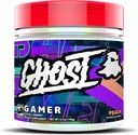 GHOST Gamer: Energia és Fókusz Support Forma - 40 Servings, Peach - Nootropics & Natural koffein figyelemre, Pontosság & Reakcióidő - Vegán, gluténmentes
