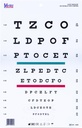 Snellen Chart Red Green Lines 10 Feet 9 X 14 in.