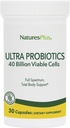 NaturesPlus Ultra probiotikumok - 30 Vegán kapszula - Teljes spektrumteljes testtámogatás - beleértve a Prebiotikus Akai - 30 szervadományt