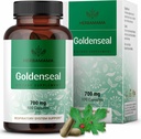 HERBAMAMA Goldenplace Root Capsules 700mg - Légzőrendszer & Immune Support with Goldenplace Powder Supplement - Vegan, nem GMO