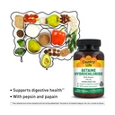 Country Life Betaine Hydrochloride with Pepsin, 600 mg, 100 tabletta, Certified Gluten Free
