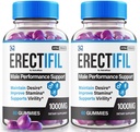 (2 Pack) Erectifil Gumies, Erectifil 1000 MG Gumies, All- Natural Formula Support for men, Premium Man Supplement for General Health and Peak Performance, Erec tifil Gomitas Vélemények (120 Gummies)