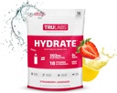 TRULABS Hydrate Strawberry Lemonade, Hydration Electrolyte Powdered Drink Mix, 16 Sticks. Zéró cukor, csak 5 kalória, 503 mg elektrolit.