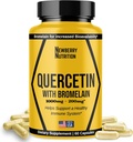 Quercetin Bromelain kiegészítés 1200mg, Quercetin 500mg kapszula, segíti az egészséges immunitást, erős antioxidáns, 60 gróf