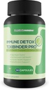 Immune Detox Toxibinder Pro - Detox & Immune Support Supplement - Súgó Expel Toxinok - Natural Detox Cleanse - Psyllium, C-vitamin, Ginger, Cink, Gyermekláncfű Root - Full Body Detox Immun Boost Support