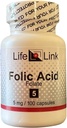 LifeLink Folic Acid 124; 5 mg x 100 Capsulate 124; Prenatal Health, Essential B Vitaminal 124; Gluten Free & Non- GMO Thermal 124; Made in The USA