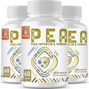 Palmitoiletanolamid Luteolin & Turmeric - Mikronizált borsó kiegészítés - USA Made - 180 tabletta