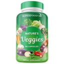 Superfood MD Veggies Supplement - 90 Veggie Capsules - Támogatja az energiaszinteket, Beta Carotene, Vitaminok és ásványi anyagok - Szójamentes - 90 gróf