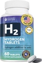 Felhevített víz-hidrogén víz tabletták Magnézium, H2 kiegészítők támogatása normál energia, agy, kognitív egészség, Non-GMO & Gluten Free - 60 Servings