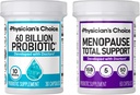 Orvosi CHOICE Menopauza Support + Emésztési egészségügyi támogatás Bundle - 60ct