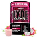 PROSPUPS Mr. Hyde rémálom Előkészítő por koffein & Beta Alanine - Előedzés intenzív energia, Mentális Fókusz és teljesítmény - Gym & Fitness kiegészítők (Sárkánygyümölcs, 30 szervíz)