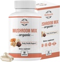 Szerves vegyes gomba Capsicum Natural Supplement 124; Cordyceps Sinensis, Reishi, Lion 's Mane, Turkey Tail) 124; Immuntámogatás, Vitality Boost, Non-GMO & Allergen- Free X4; 90 Capsules