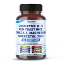 Q- 10 Red Yeast Rice Quercetin Magnézium-malát, glicinát, citrát - USA-ban készült