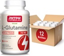 Jarrow Formulas L- Glutamin 750 mg, Diétás kiegészítés, Immun- és Izomtámogatás, 120 Veggie kapszula, 120 napos ellátmány (12-es csomag)