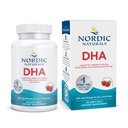 Nordic Naturals DHA, Strawberry - 90 Soft Gels - 830 mg Omega3 - High- Intensity DHA Formula for Brain & Idegrendszer Support - Non-GMO - 45 Servings