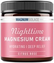Magnézium testápolás - Éjszakai Magnézium krém - Alkalmazás a láb izomzatra, karokra vagy mellkasra - Topical Magnézium-klorid - USA Made and safe for Kids (Citrus Rose) 4 Fl Oz (1-es csomag)