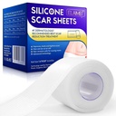 Új átlátszó szilikon Scar lapok (1.6 "x 120" Inch - 3M), Away Scar szalag, Scar Strips, újrahasználható, Professional Scar Removal Sheets C-Section, Sebészet, Burn, Keloid, Acne et, Scar Patch.