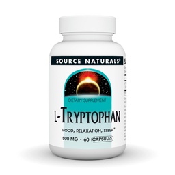 Source Naturals L- Tryptophan, for Mood, Relaxation, and Sleep *, 500mg - 60 kapszula