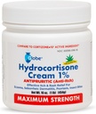 Globe Hydrocortisone Maximum Strength Cream 1% w / Aloe, 16 oz, Anti- Itch Cream for Redness, Duzzadás, Viszketés, Kiütés, Bug / Mosquito Bites, Ekzema, Aranyér & More, 16 oz Jar