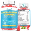 2 Pack Ashwagandha Gumies kurkuma GABA Mood Energy és Immuntámogatás, Vegyes Berry Flavor 120 Cts