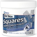2nd Skin Dressing 1 "Squares (200 Count) - Buborékfólia tapaszok a lábak és a test - Cool Gel Relief Patches - 95% Water Formula - Non-Stick Chafing Protection - Hordozható elsősegély atléták és túrázók