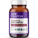 Új fejezet Vaskiegészítés, Teljes élelmiszer fermentált vas komplexum Készült szerves zöldségek és fűszernövények + Egy napi non-constipating dózis - 90ct, 3 hónapos ellátás