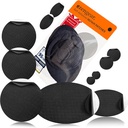 aZengear javítási foltok - Vízálló, Self- Adhezive, Tear- Cold- ellenálló poliészter Fabric Fix Down Jacket, Puffer, Hóruha, Cipő, Sátor, PVC, Ruha, Upholstery (fekete)