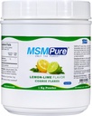 KALA EGÉSZSÉGÜGYI MOMPUR Lemon Lime Ízesített durva MSM Powder Flakes - US- made MSM for Joint Health, Skin Appearence, and Hair & Kail Support - 2.2 lb, Organic Sulfur
