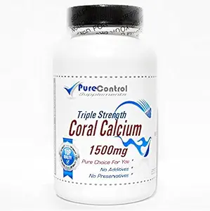 Triple Strength Coral Calcium 1500mg / / 200 kapszula / / Tiszta / / PureControl kiegészítők